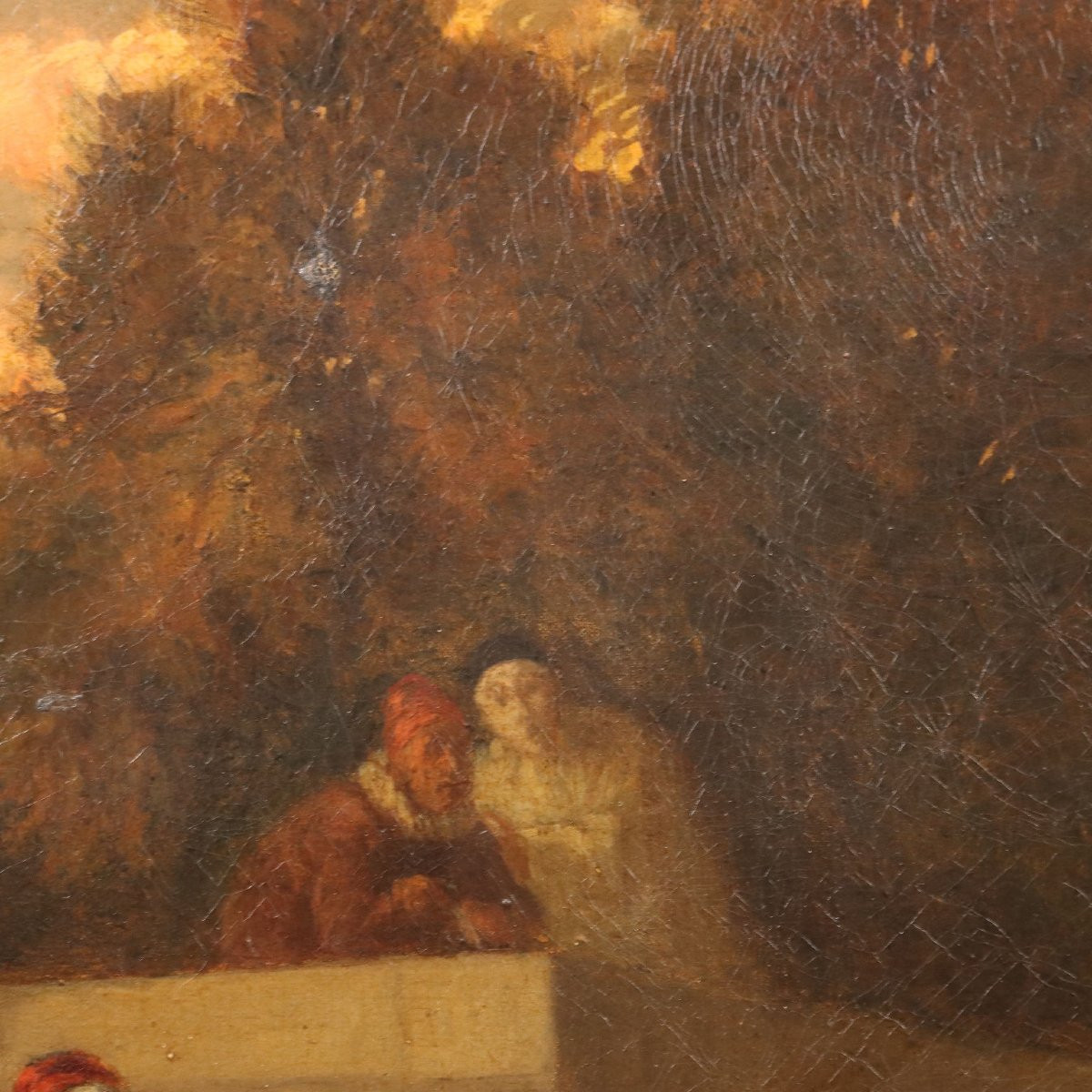 Tableau Ancien La Présentation Huile sur Toile École Française '800-photo-3