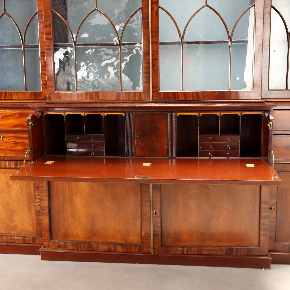 Bibliothèque en acajou et plumes  Angleterre, premier quart du XIXe siècle-photo-3