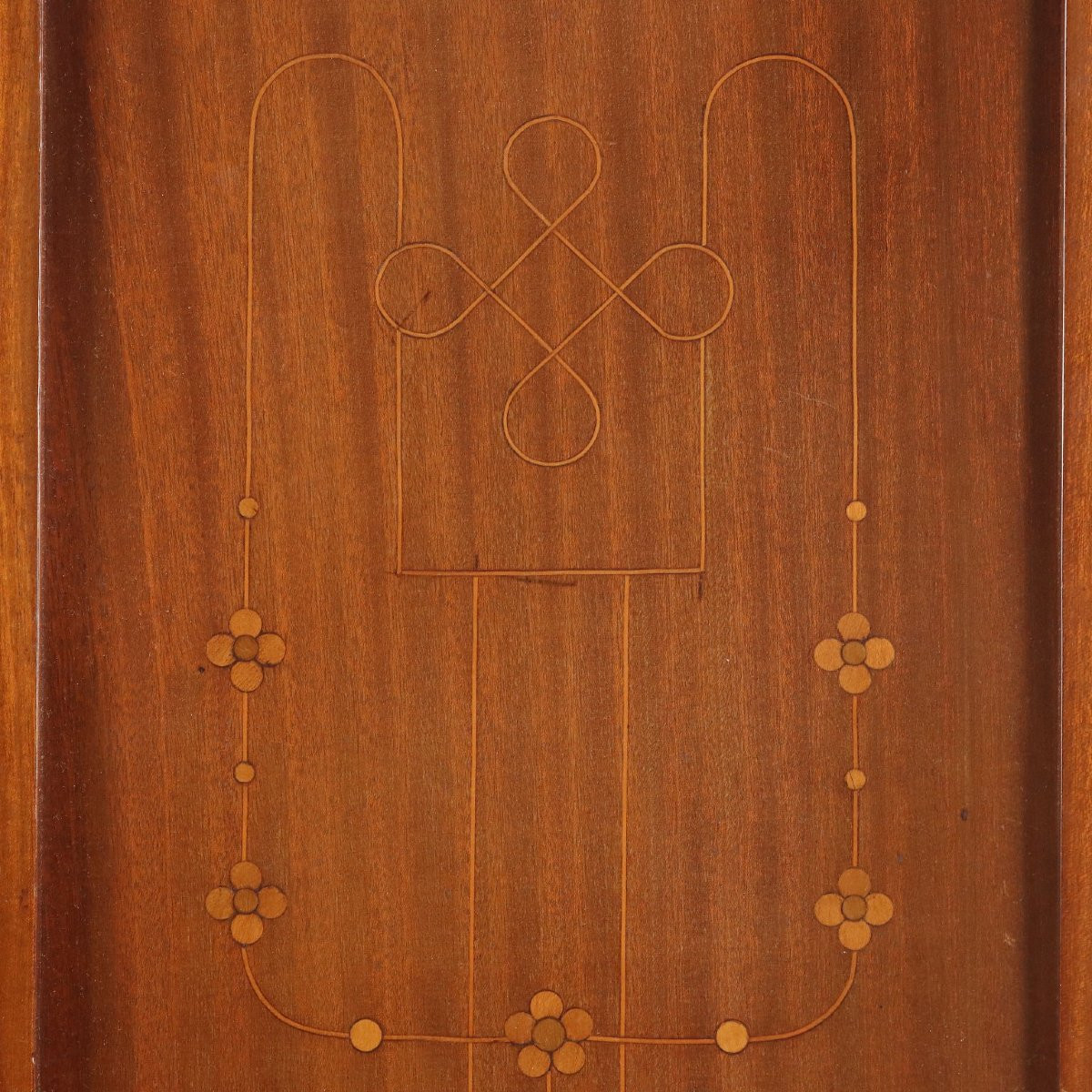 Buffet Art Nouveau Ancien Acajou Marbre Noir Italie XXe Siècle-photo-8