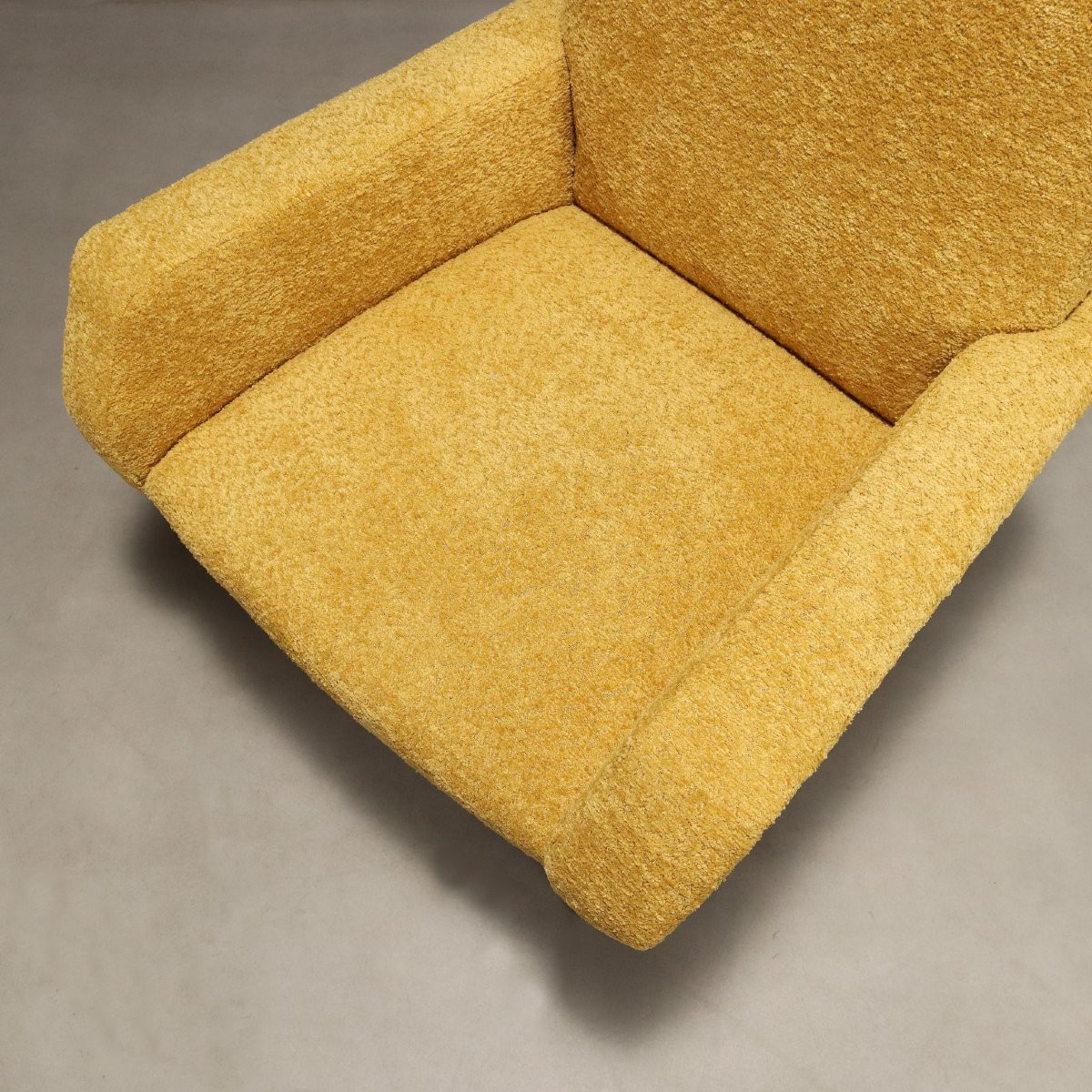 Fauteuils Vintage Tissu Métal Rembourrage Design Années 60-photo-3