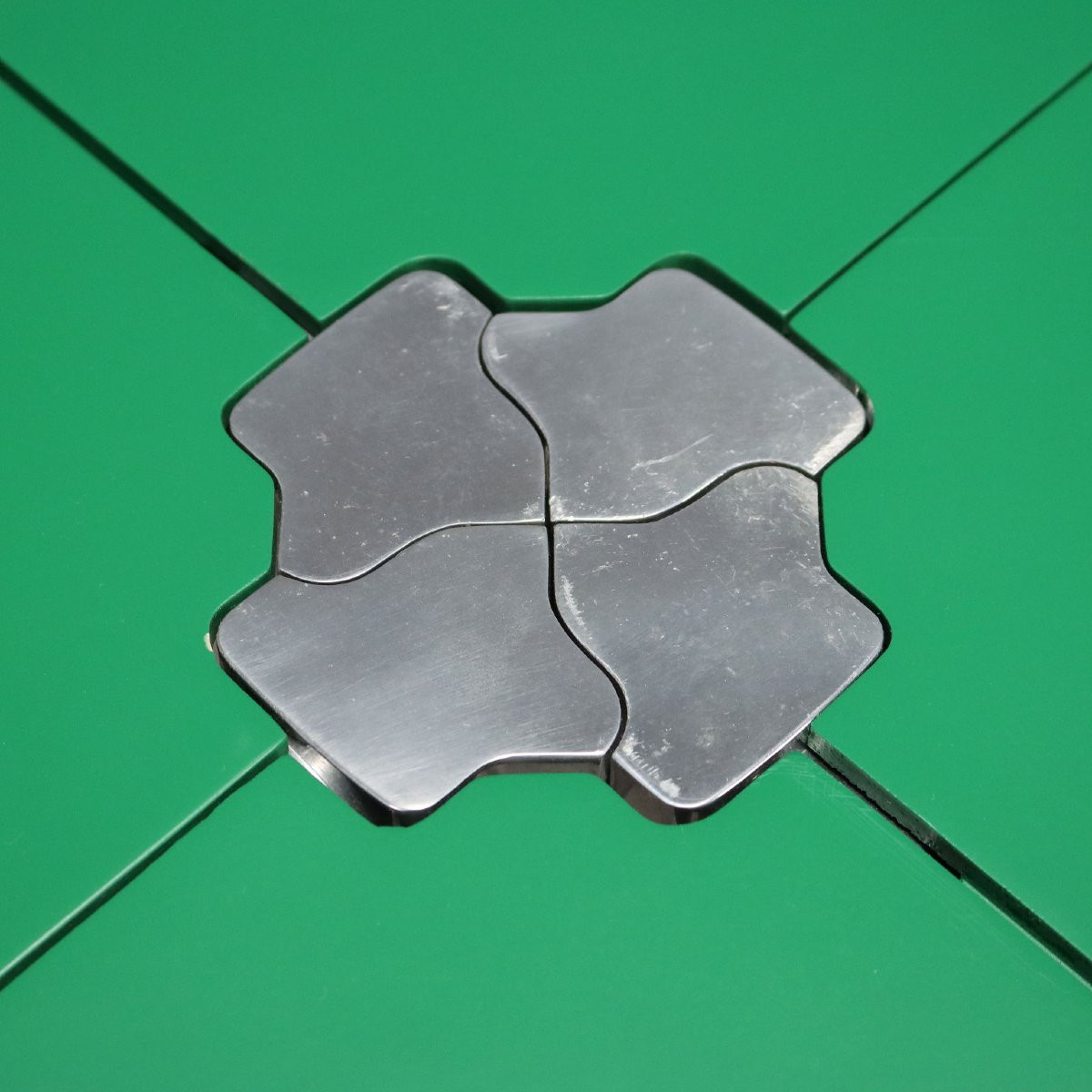 Table Anonima Castelli 'Plano' Vintage Design G. Piretti Années 70-photo-3