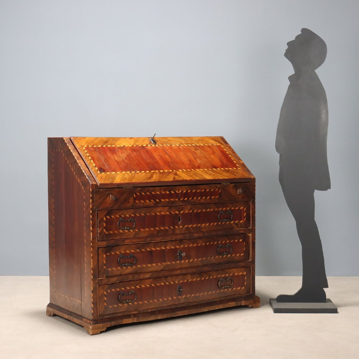 Rosewood And Mahogany Tray With Maple Inlays, Central Italy, Mid-18th Century-photo-2