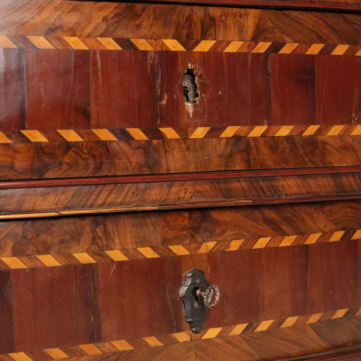 Rosewood And Mahogany Tray With Maple Inlays, Central Italy, Mid-18th Century-photo-7