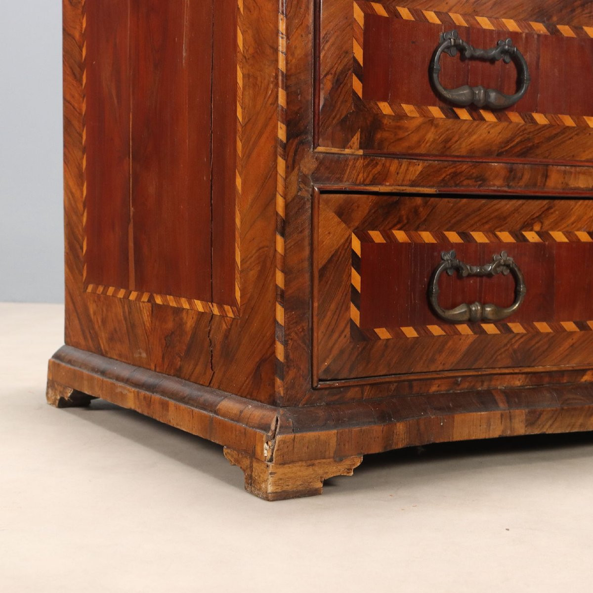 Rosewood And Mahogany Tray With Maple Inlays, Central Italy, Mid-18th Century-photo-8