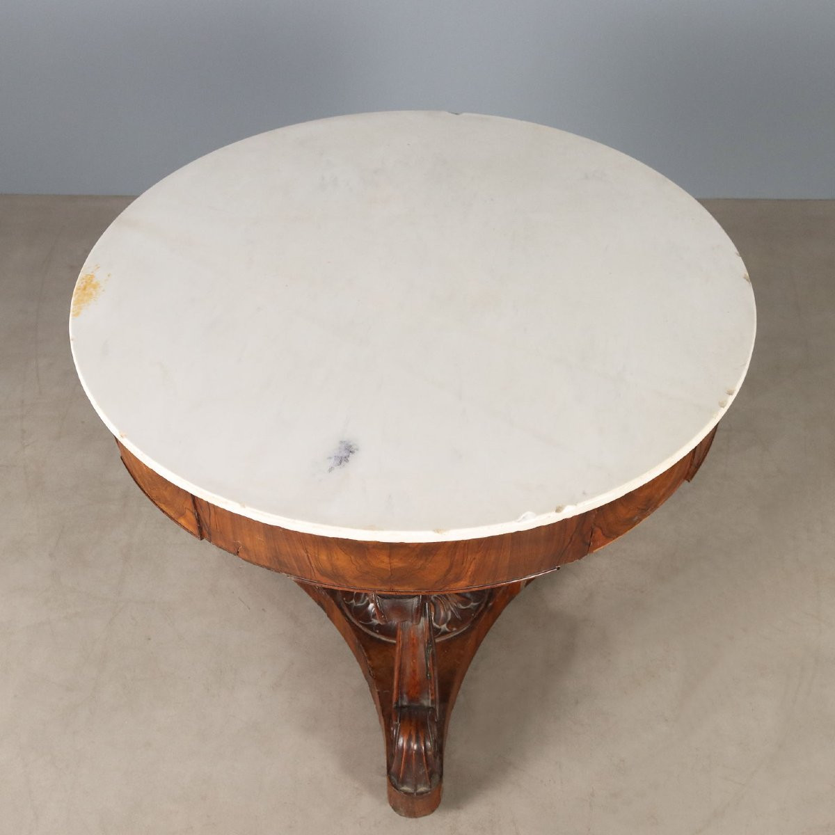 Louis Philippe Table In Lombardy Walnut, First Half Of The 19th Century-photo-5