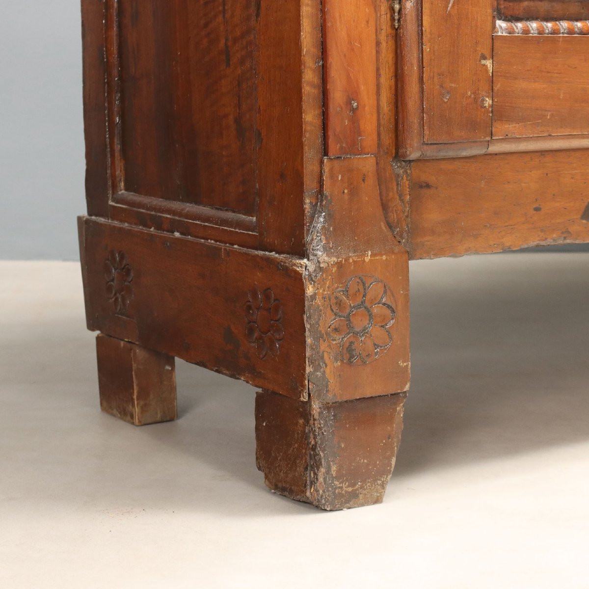 Armoire double en noyer Piémont du XIXe siècle-photo-5