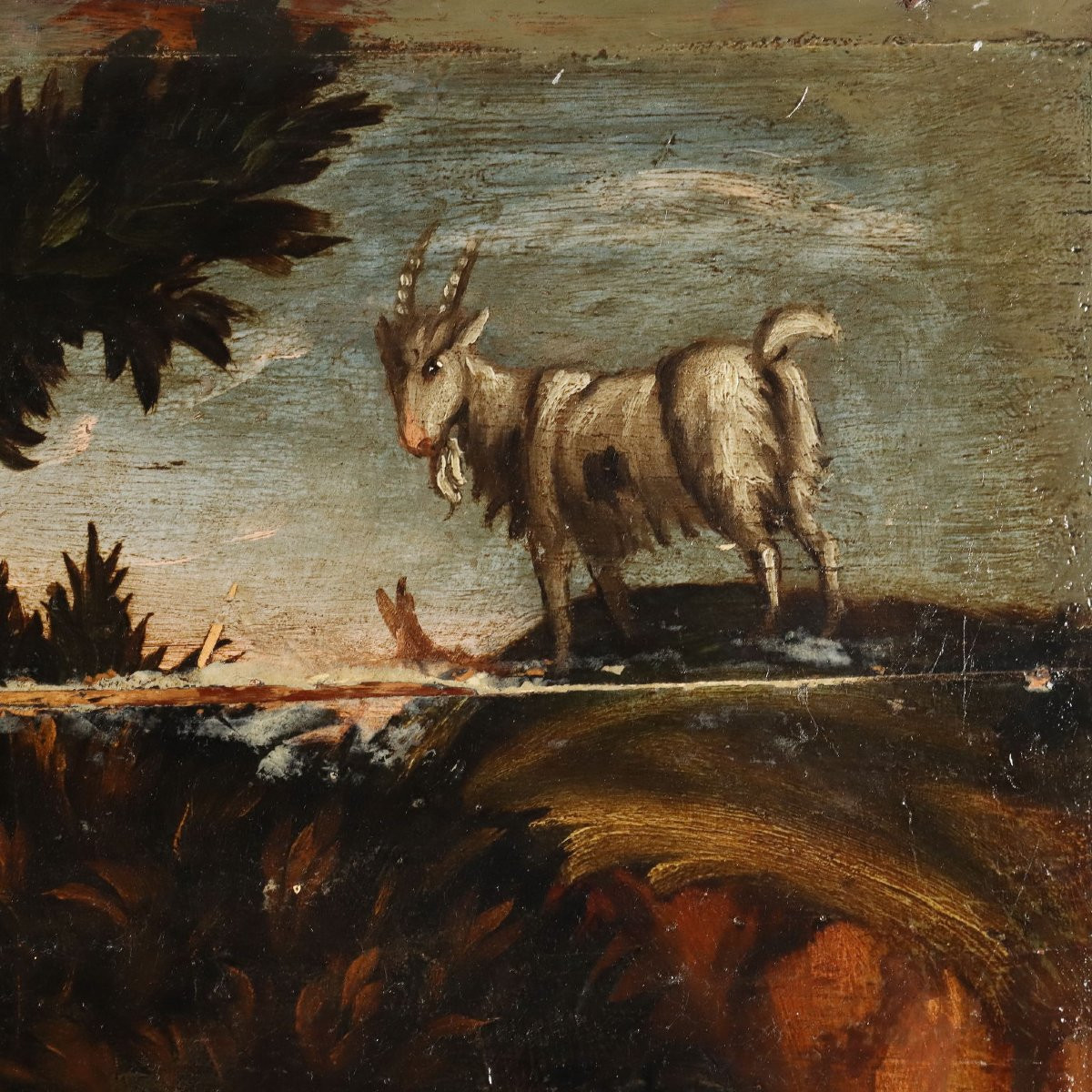 Tableau Ancien Concert Huile sur Panneau Italie du XVIIIe Siècle-photo-4
