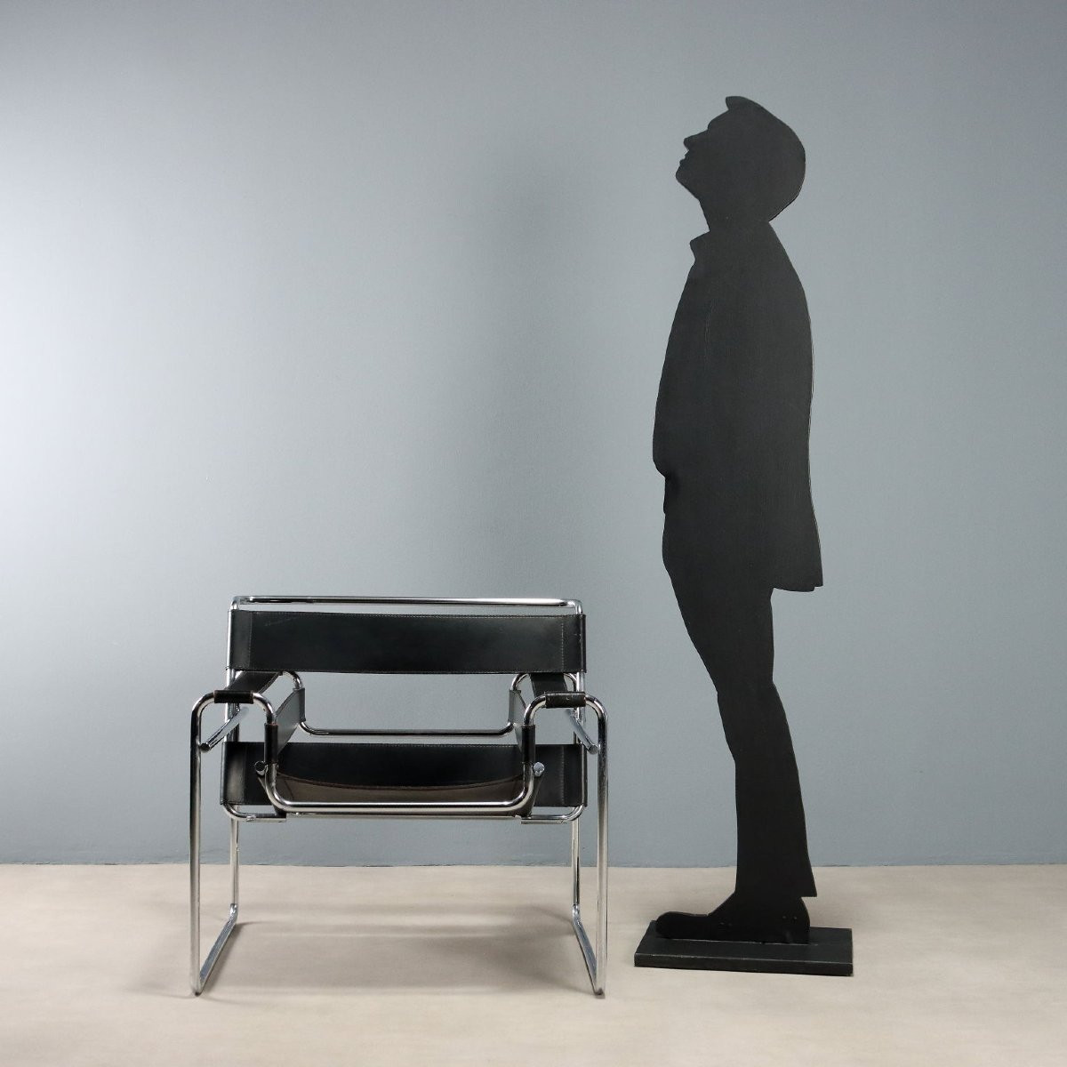 Gavina 'wassily' Armchair Vintage Design Marcel Breuer Italy 1970s-photo-2