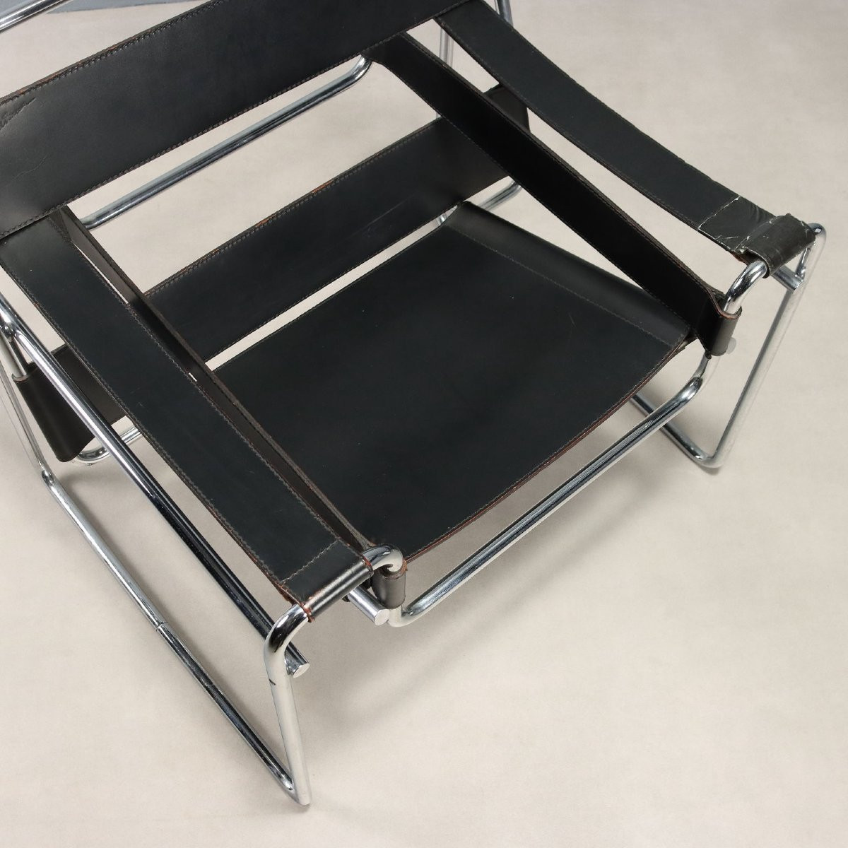 Gavina 'wassily' Armchair Vintage Design Marcel Breuer Italy 1970s-photo-3