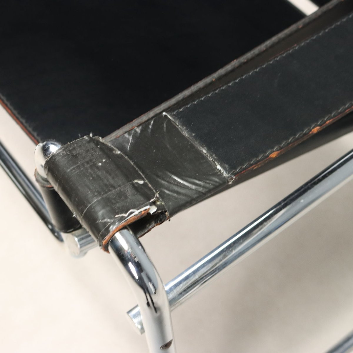 Gavina 'wassily' Armchair Vintage Design Marcel Breuer Italy 1970s-photo-4