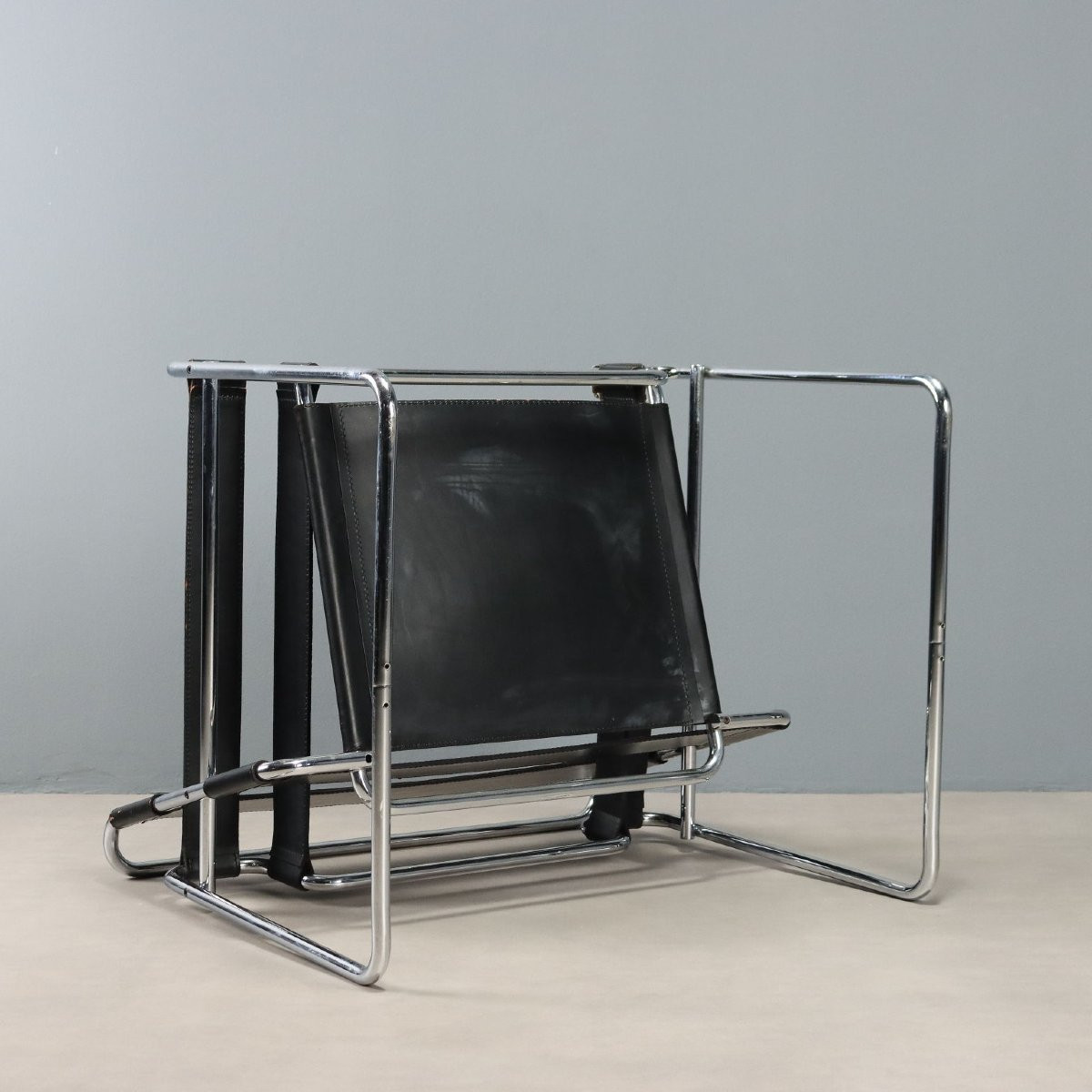 Gavina 'wassily' Armchair Vintage Design Marcel Breuer Italy 1970s-photo-6