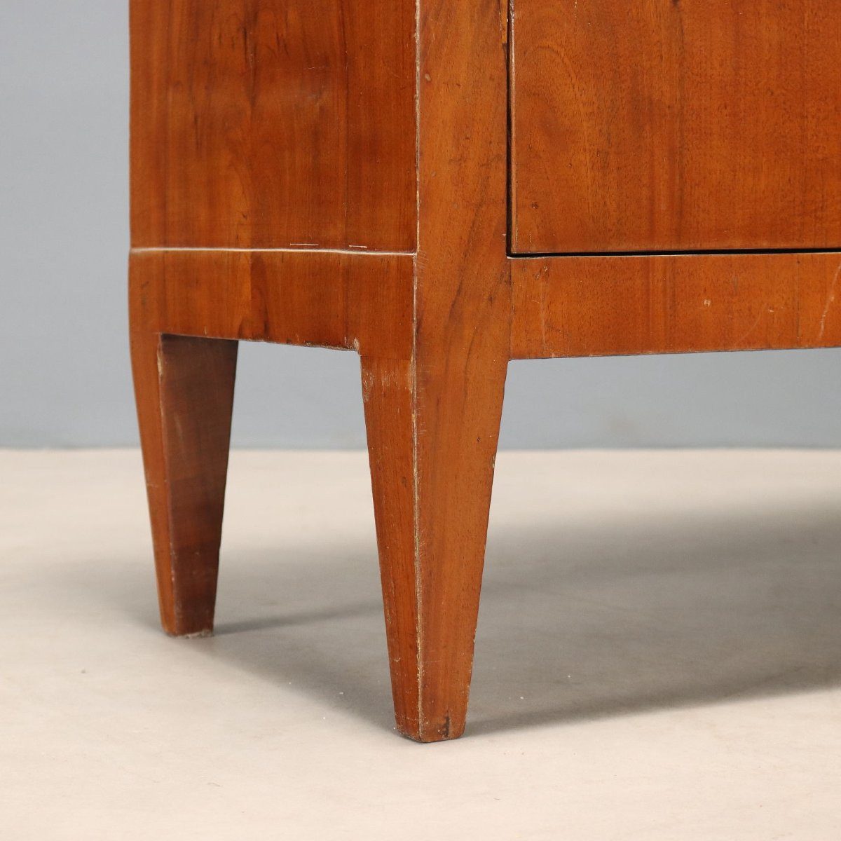 Empire-style Secretaire In Walnut And Lombardy Walnut Burl, Mid-19th Century-photo-8