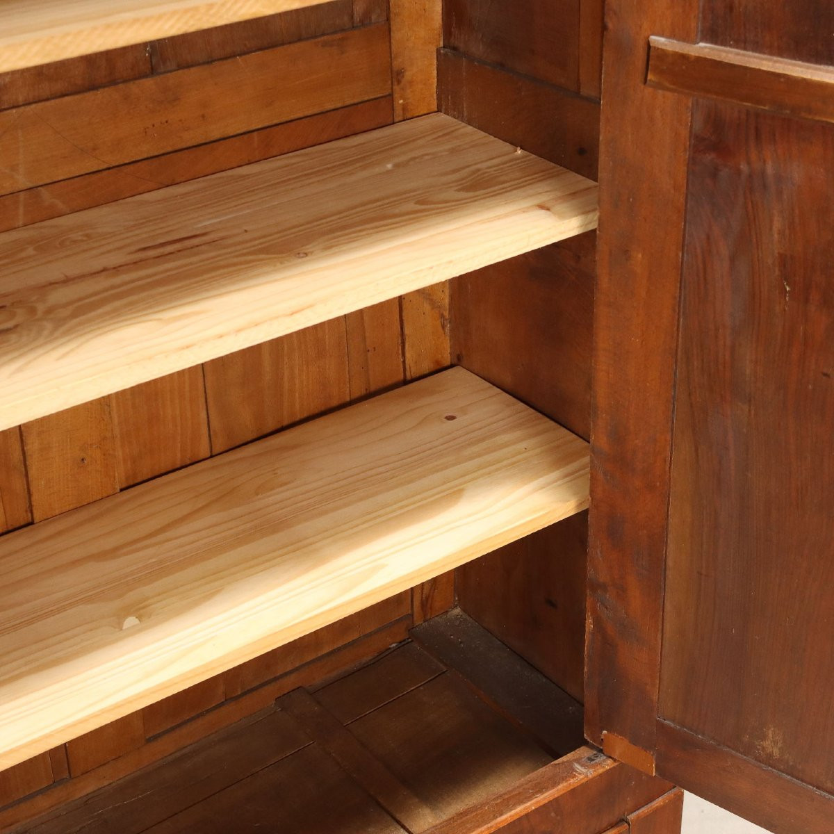 Small Charles X Wardrobe In French Walnut, 19th Century-photo-3