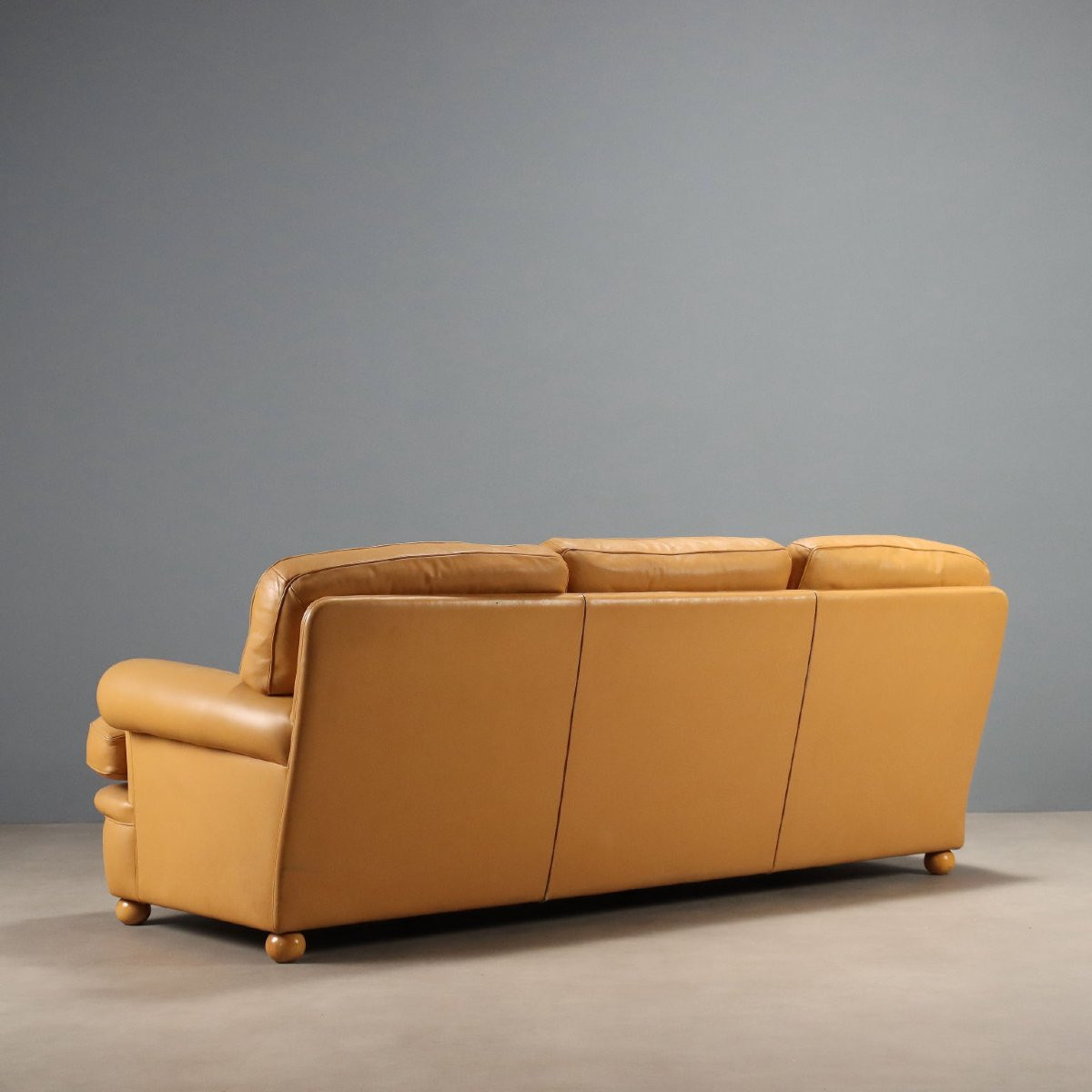 Poltrona Frau 'dream/b' Vintage Sofa Leather Design Italy 1980s–1990s-photo-5