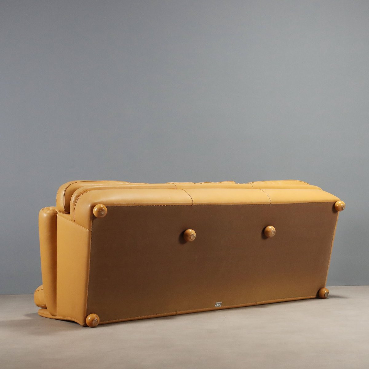 Poltrona Frau 'dream/b' Vintage Sofa Leather Design Italy 1980s–1990s-photo-6