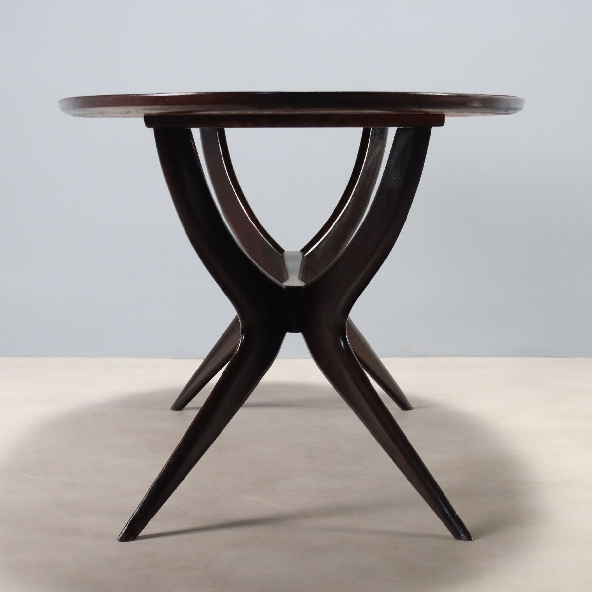 Vintage Table Laminate Painted Beech Design Italy 1950s-60s-photo-3