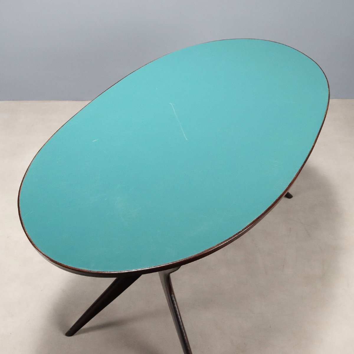 Vintage Table Laminate Painted Beech Design Italy 1950s-60s-photo-2