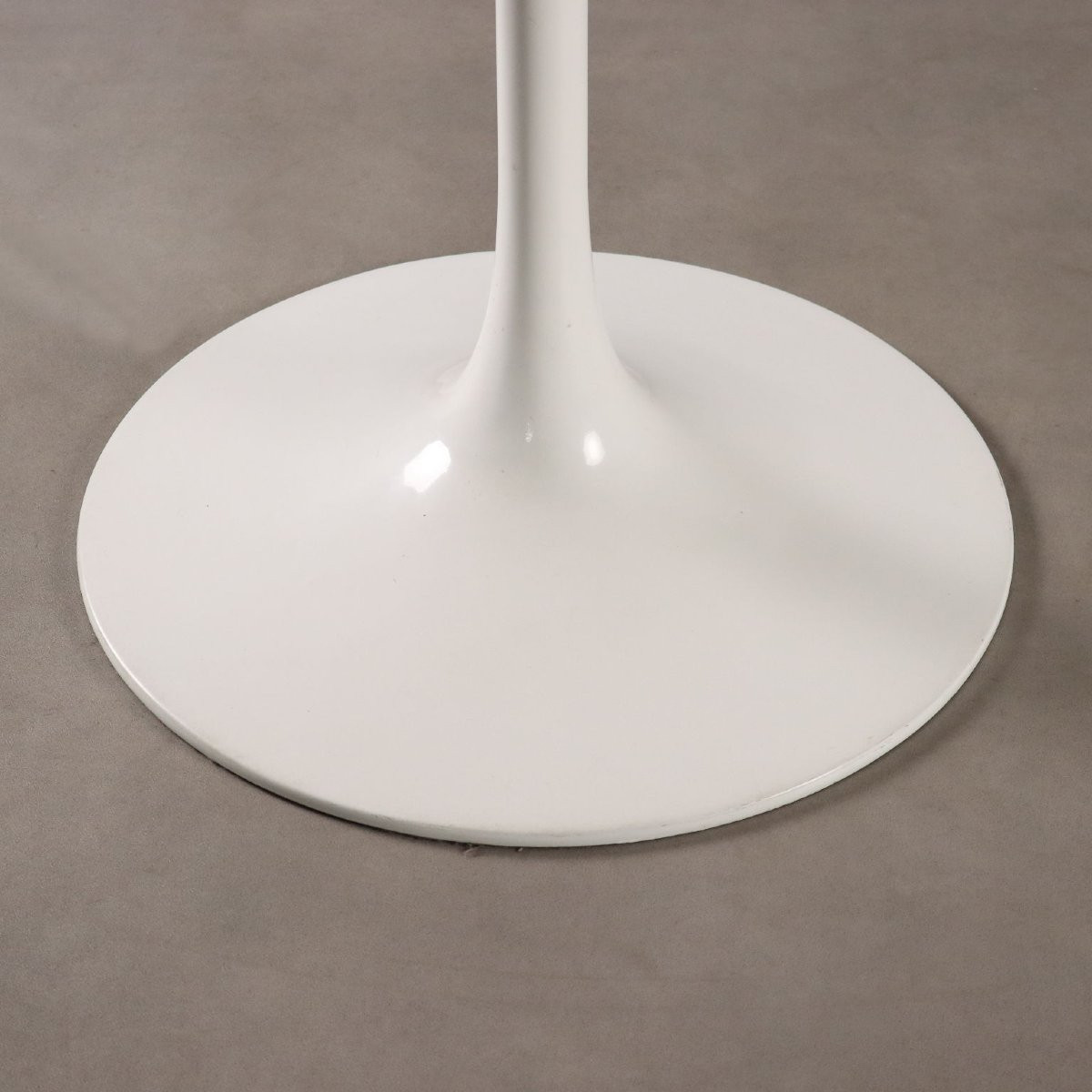 Table Vintage Style Tulip Aluminium Marbre Design Années 1980-photo-4