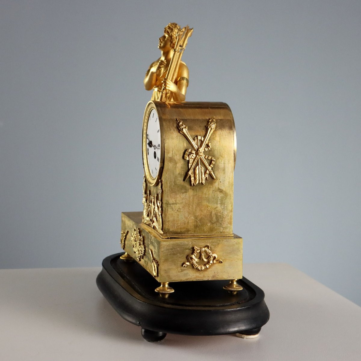 Horloge de table avec vitrine France Seconde moitié du XIXe siècle-photo-4