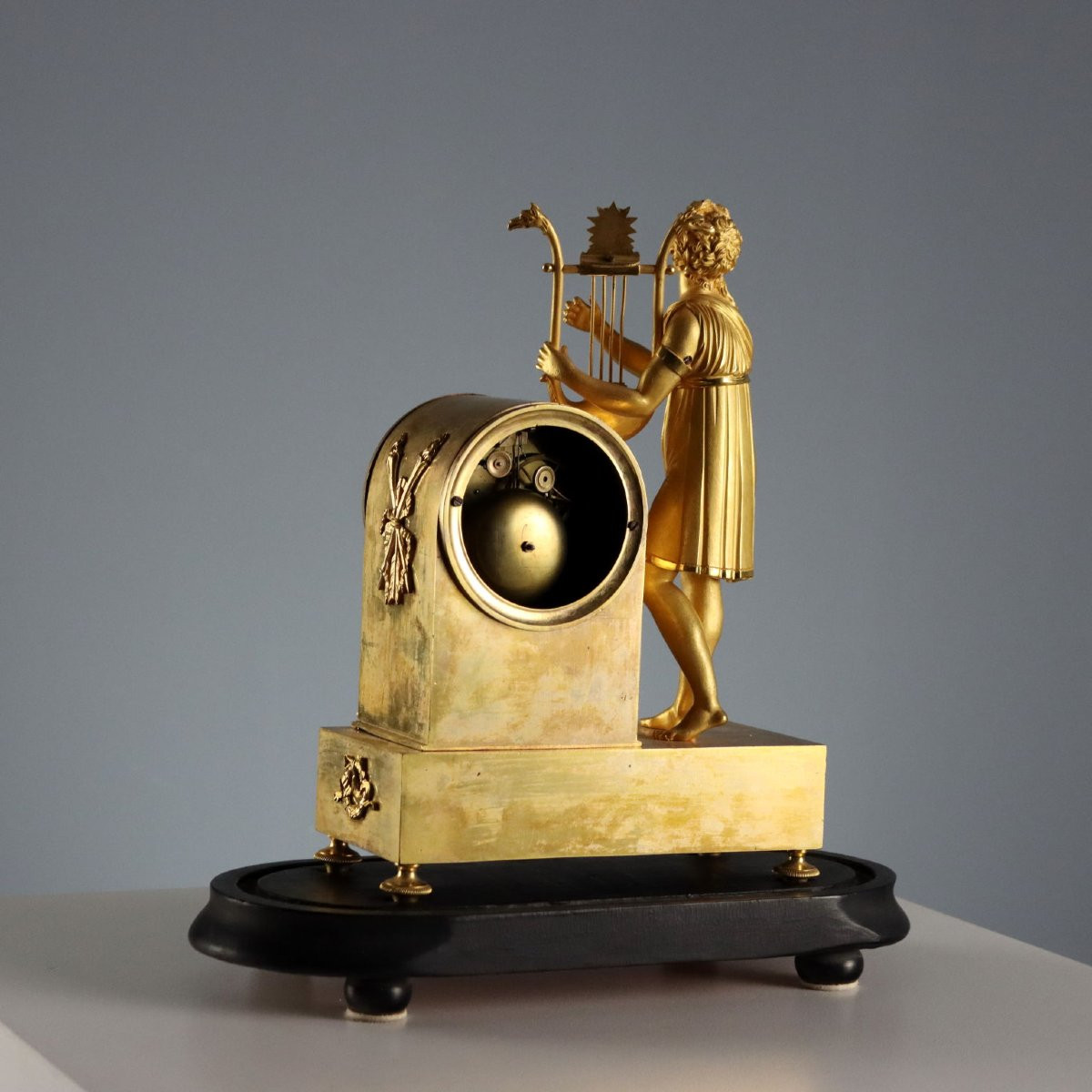 Horloge de table avec vitrine France Seconde moitié du XIXe siècle-photo-5