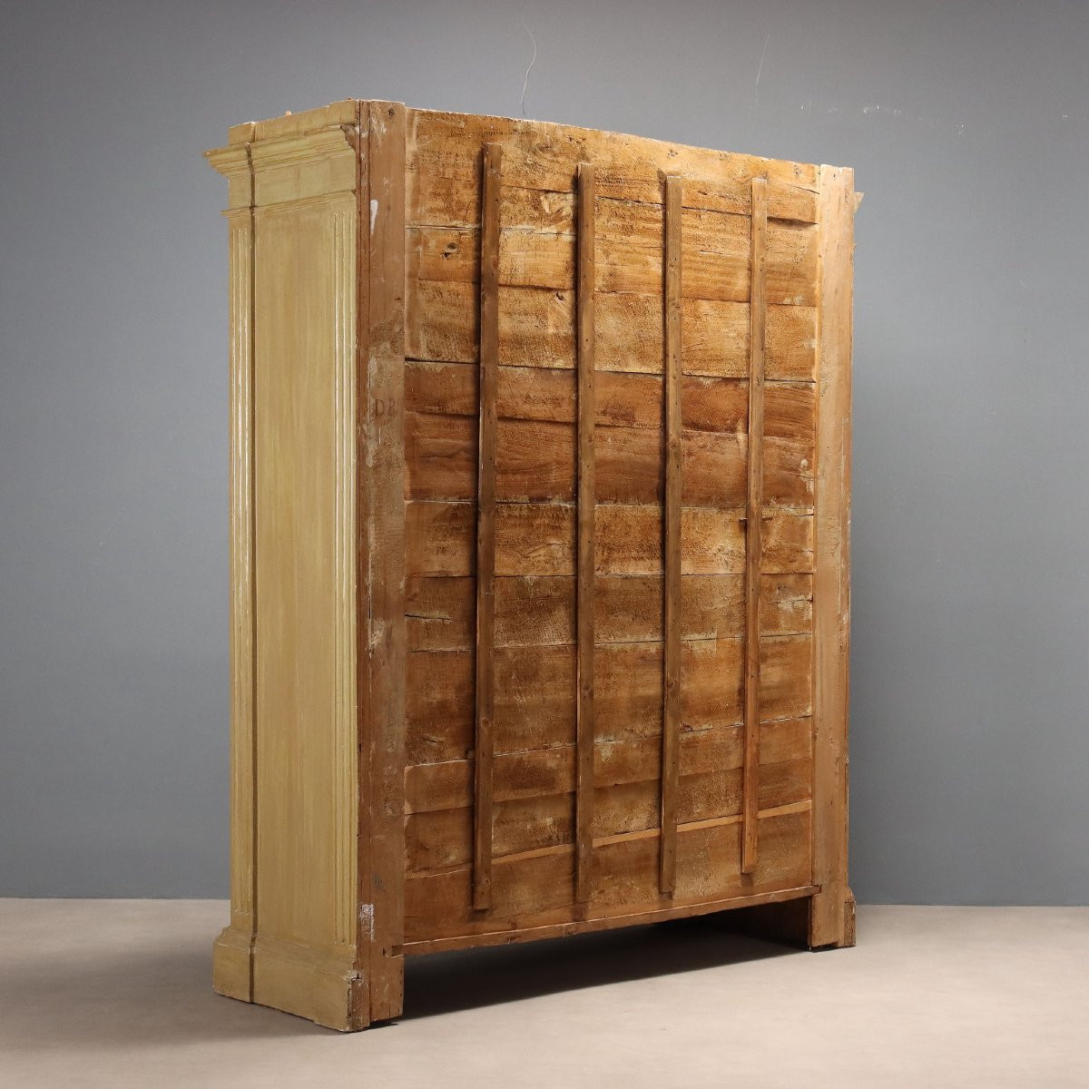 18th-century Italian Baroque Cabinet In Green-lacquered Poplar-photo-6