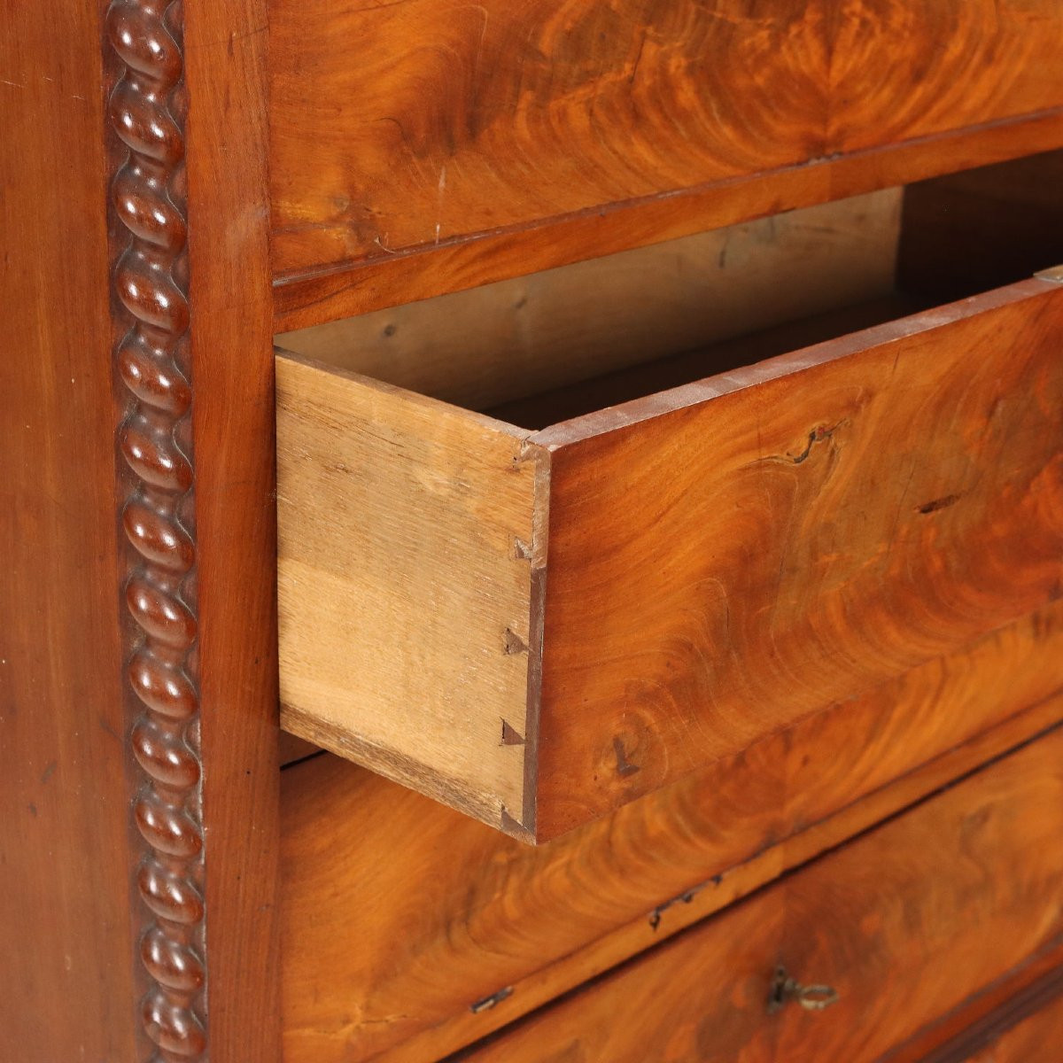 Carlo X Mahogany Sideboard, France, Mid-19th Century-photo-3