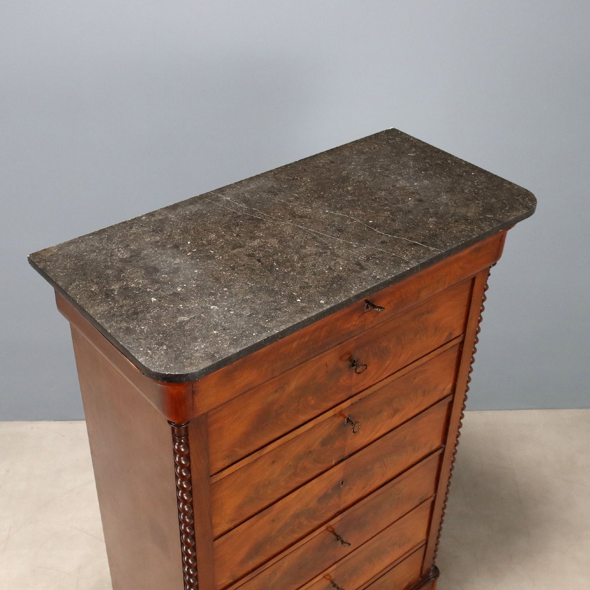 Carlo X Mahogany Sideboard, France, Mid-19th Century-photo-5