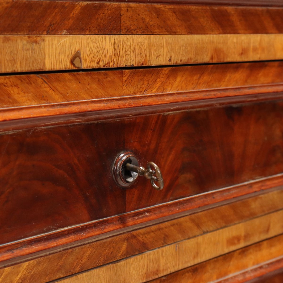 Mahogany Chest Of Drawers, Italy, Late 19th Century-photo-2