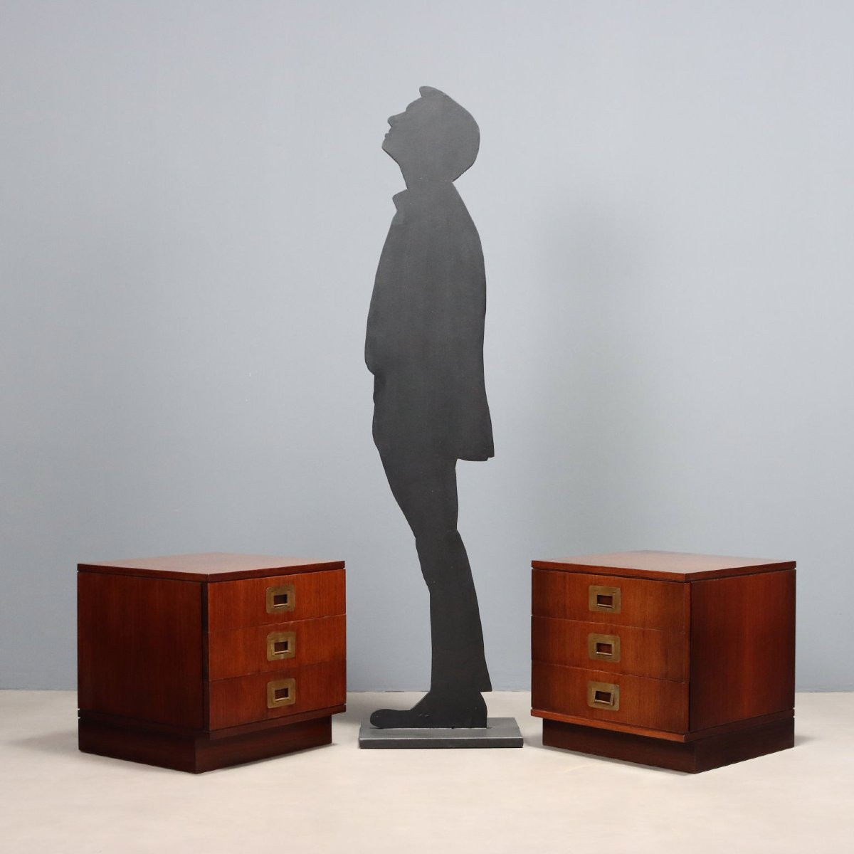 Tables de Chevet Vintage Brugnoli Design Ico Parisi Italie Années 60-photo-2