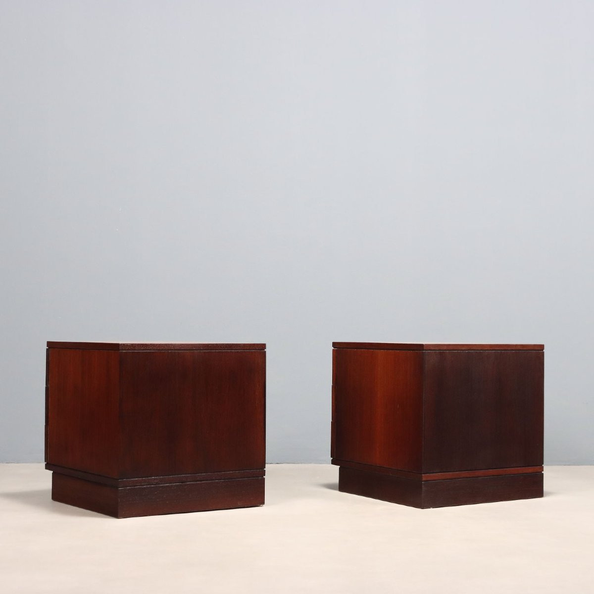 Tables de Chevet Vintage Brugnoli Design Ico Parisi Italie Années 60-photo-4