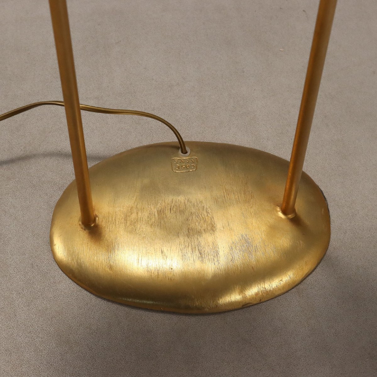 Vintage Gilded Bronze Sculpture Lamp By Pierre Casenove Fondica Production 1980s  -photo-3