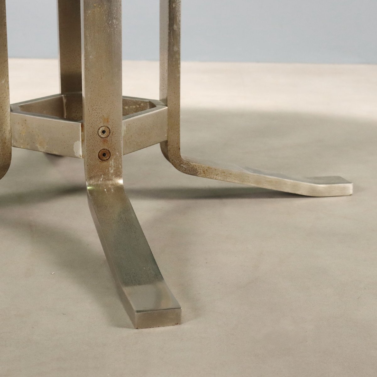 Table Formanova Vintage Métal Verre Design G. Moscatelli-photo-4