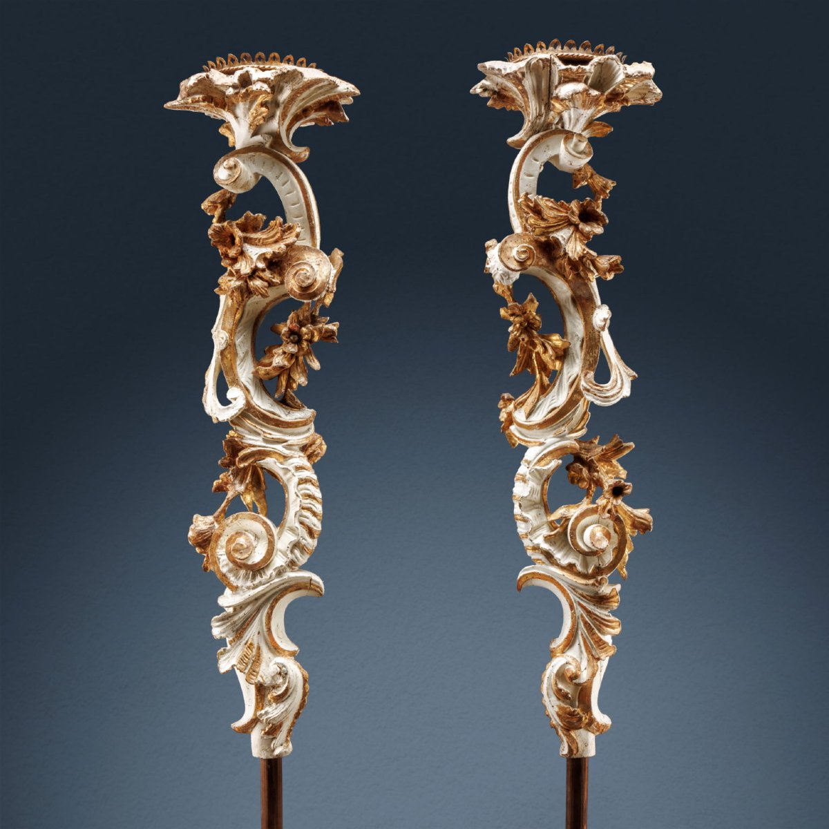 Pair Of Candlesticks, Milan, Ca. 1750-photo-1