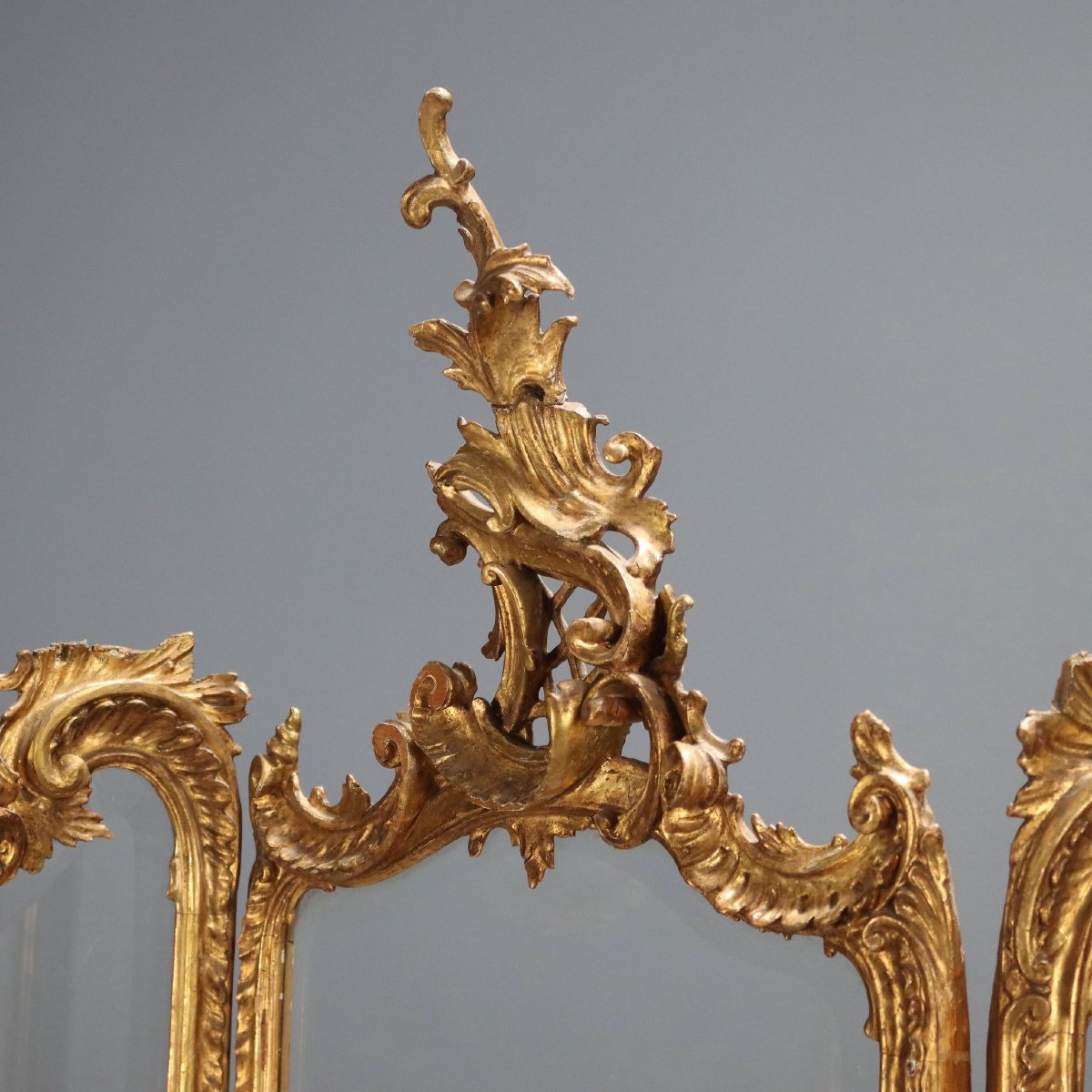 Rococo-style Screen, Italy, Late 19th Century-photo-3