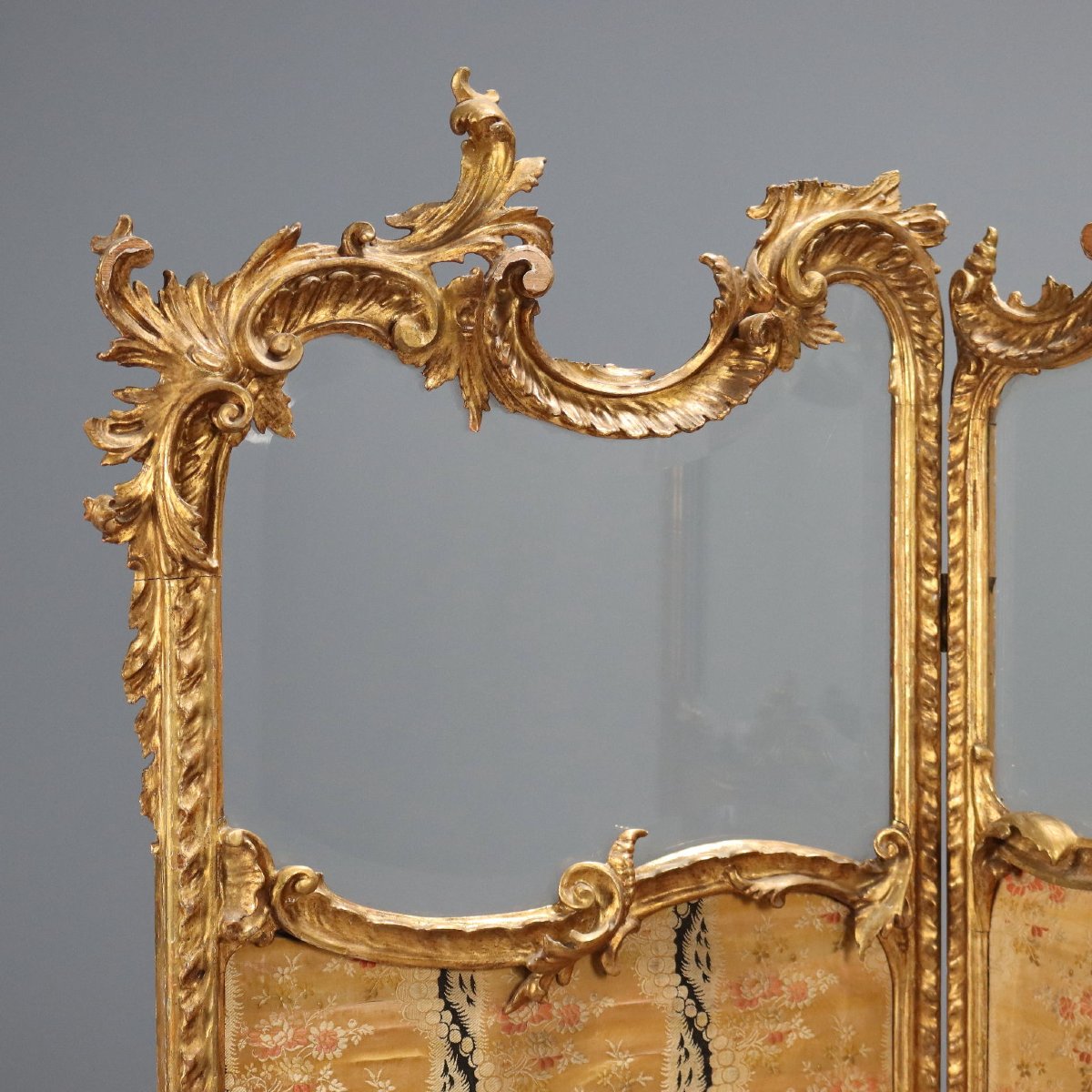Rococo-style Screen, Italy, Late 19th Century-photo-2