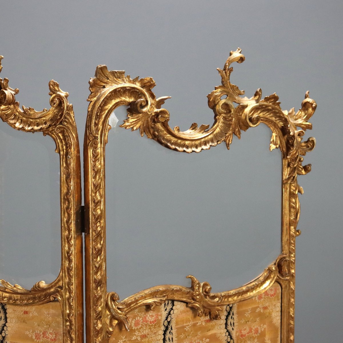 Rococo-style Screen, Italy, Late 19th Century-photo-5