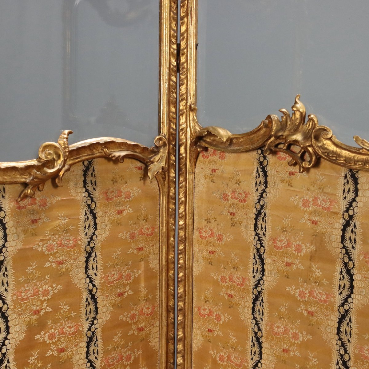 Rococo-style Screen, Italy, Late 19th Century-photo-6