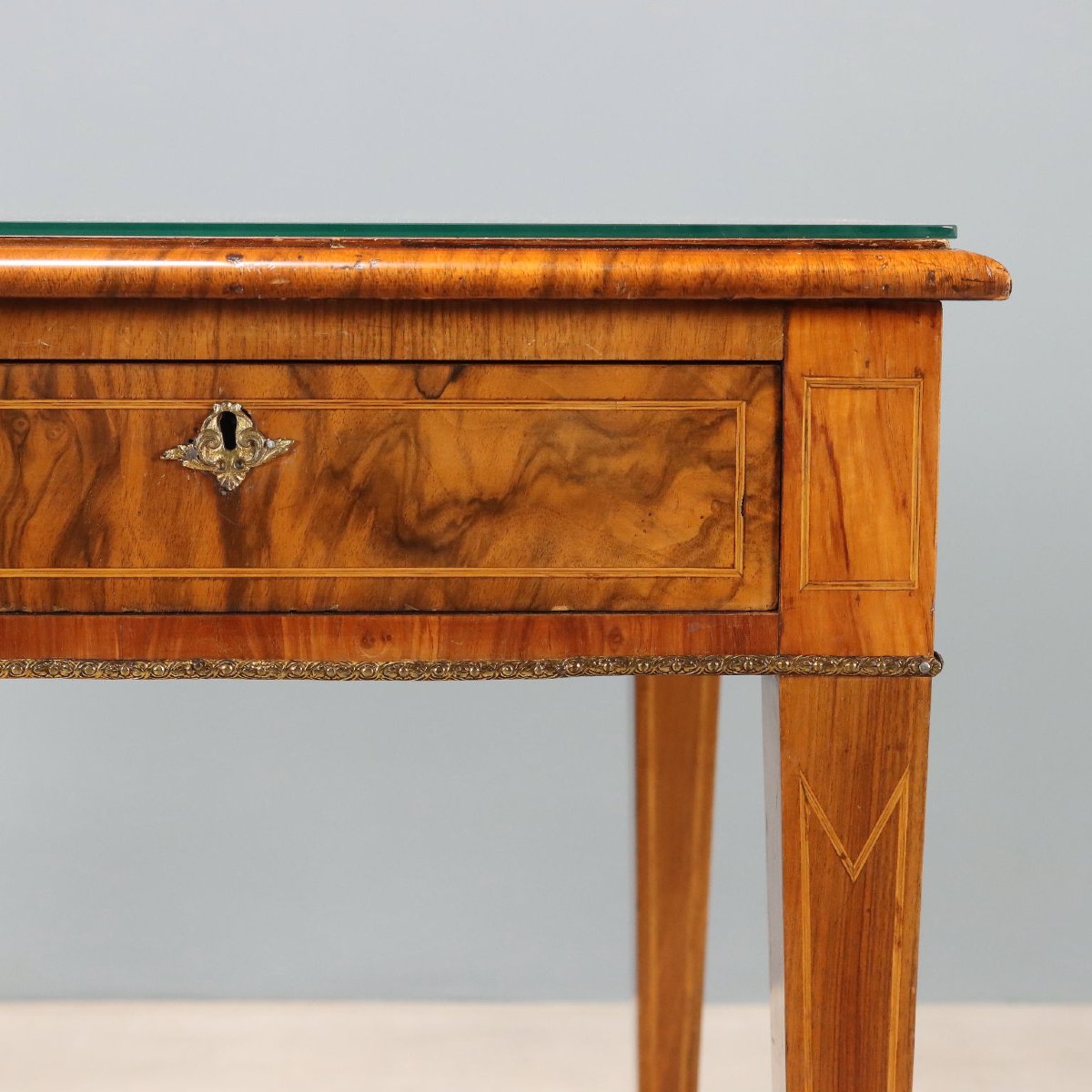 Bureau Ancien Noyer Bois de Rose Acajou Royaume-Uni XIXe Siècle-photo-6