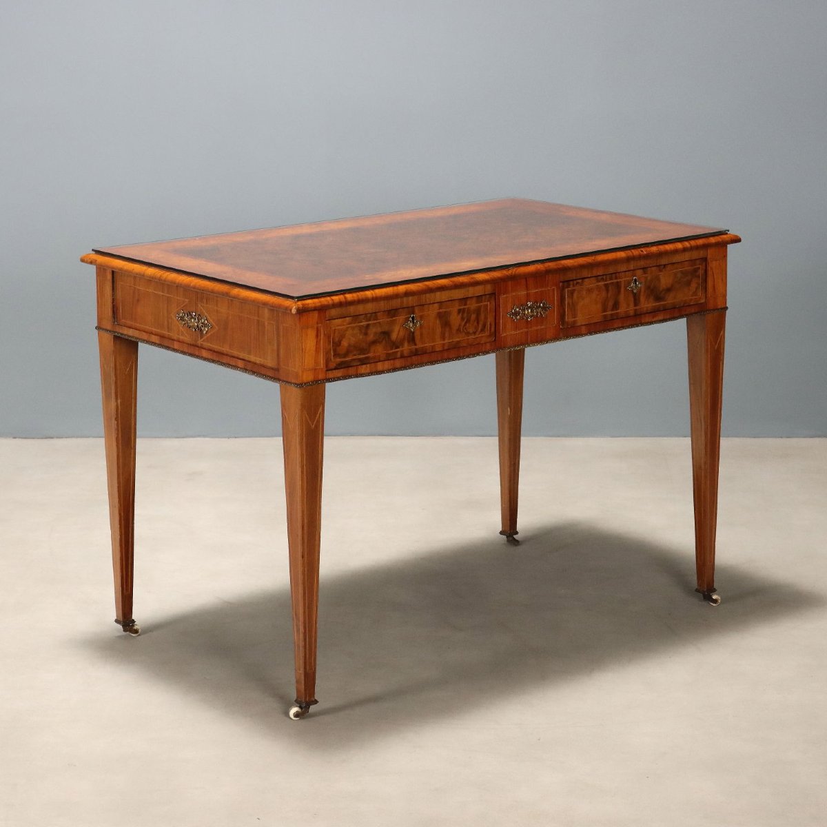 Bureau Ancien Noyer Bois de Rose Acajou Royaume-Uni XIXe Siècle
