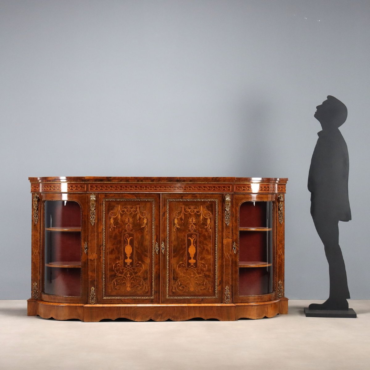Buffet Ancien Bruyère de Noyer Acajou Érable Royaume-Uni '800 Angleterre-photo-2