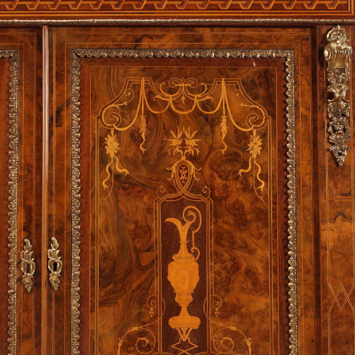 Buffet Ancien Bruyère de Noyer Acajou Érable Royaume-Uni '800 Angleterre-photo-4
