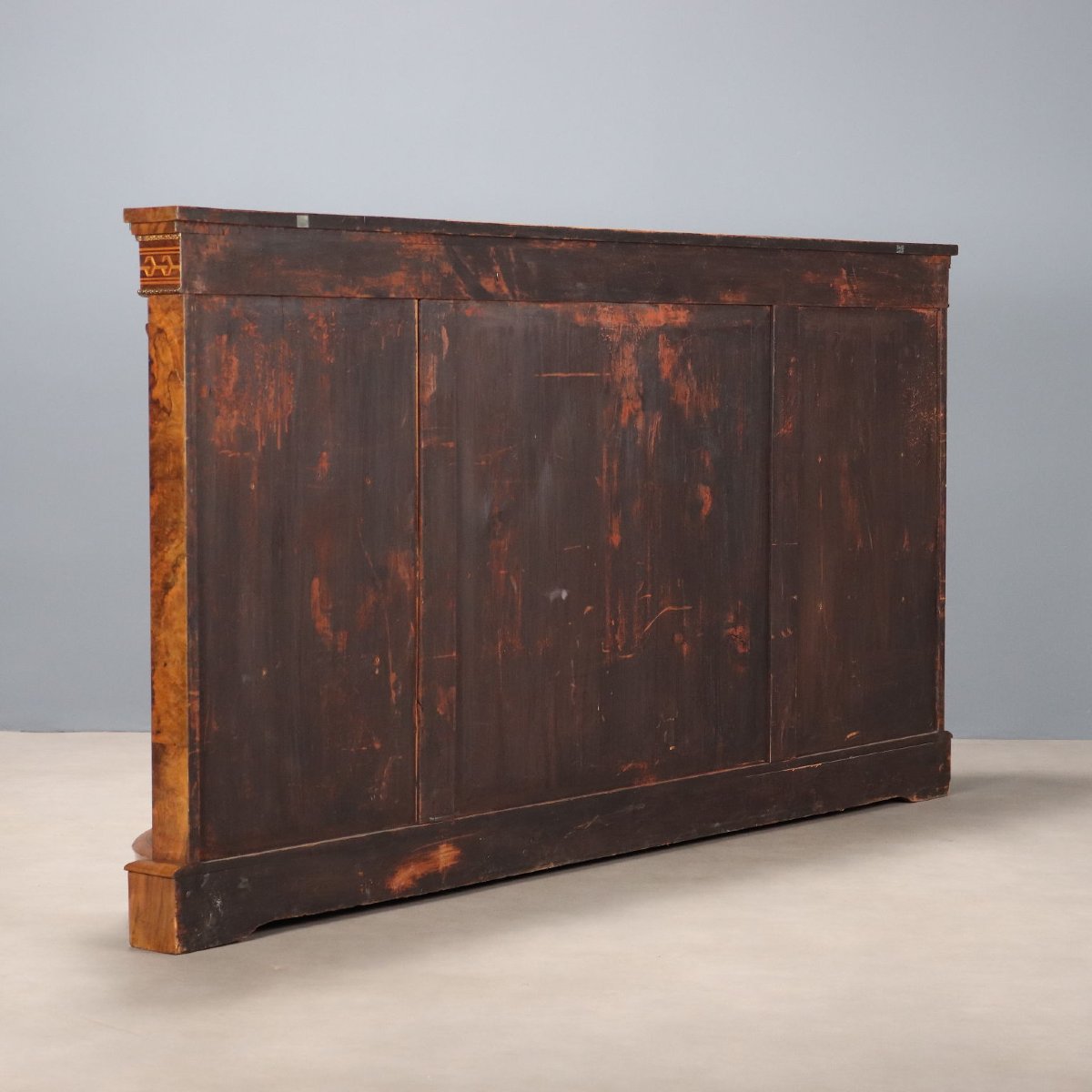 Buffet Ancien Bruyère de Noyer Acajou Érable Royaume-Uni '800 Angleterre-photo-5
