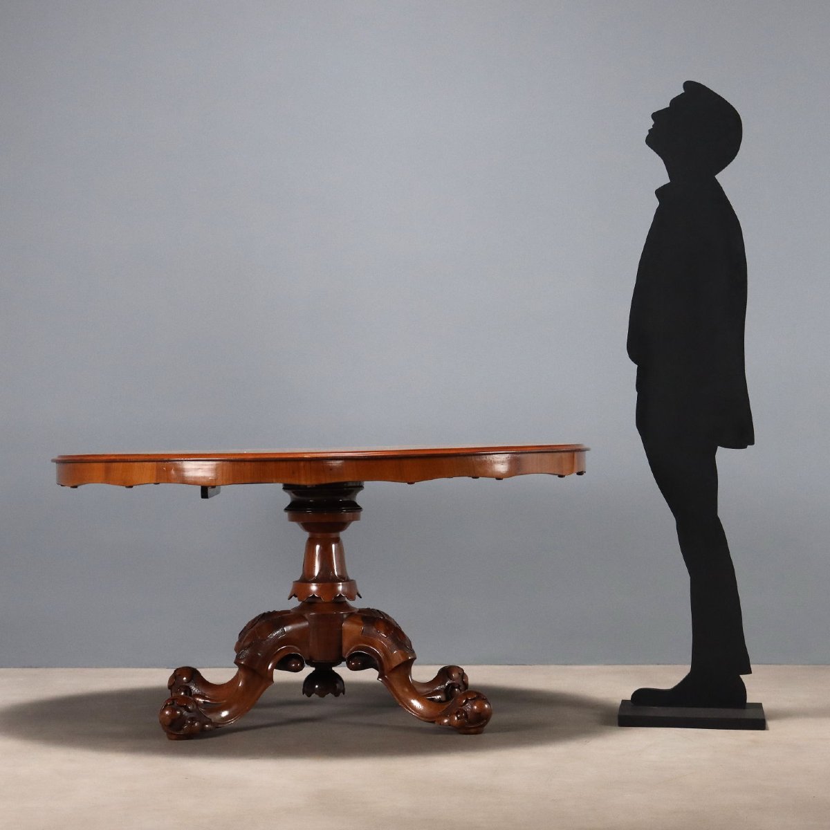Table Ancienne Acajou Plateau Oval Bruyère Royaume-Uni Angleterre, XIXe Siècle-photo-2