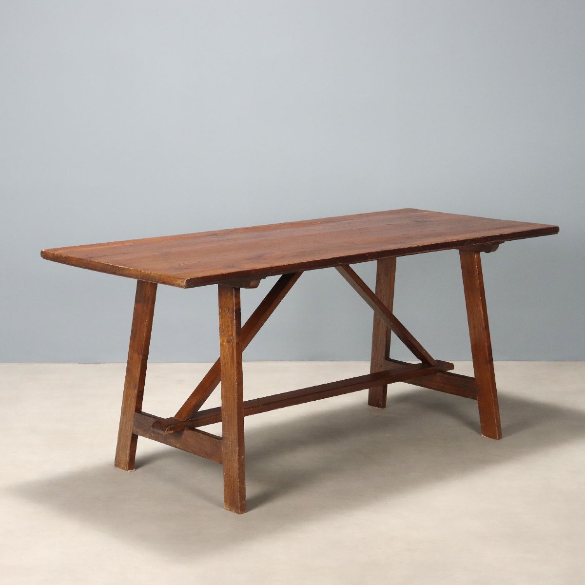 Table Ancienne Bois de Chêne Italie XIXe Siècle