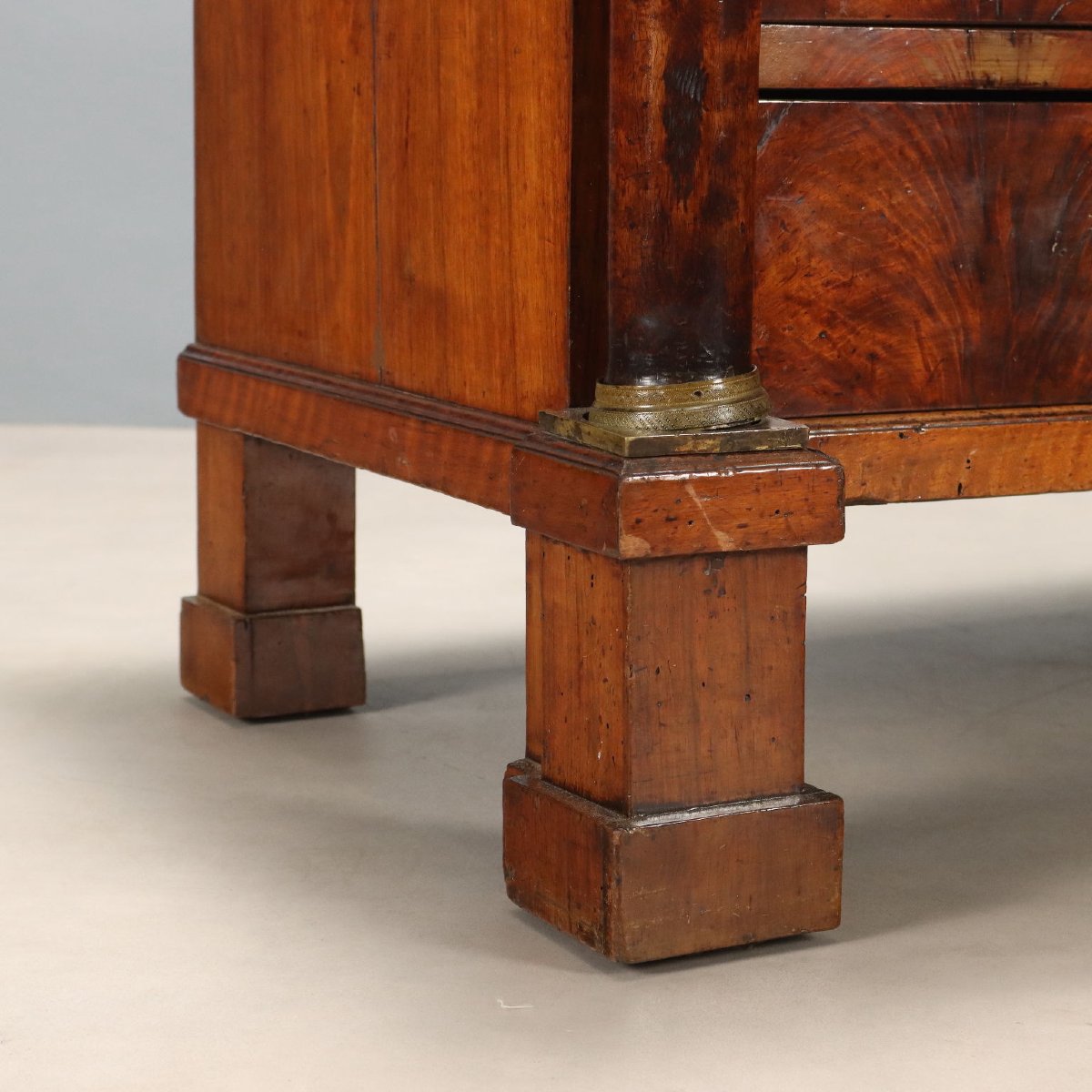 Commode Empire Ancienne Acajou Italie du XIXe Siècle-photo-4