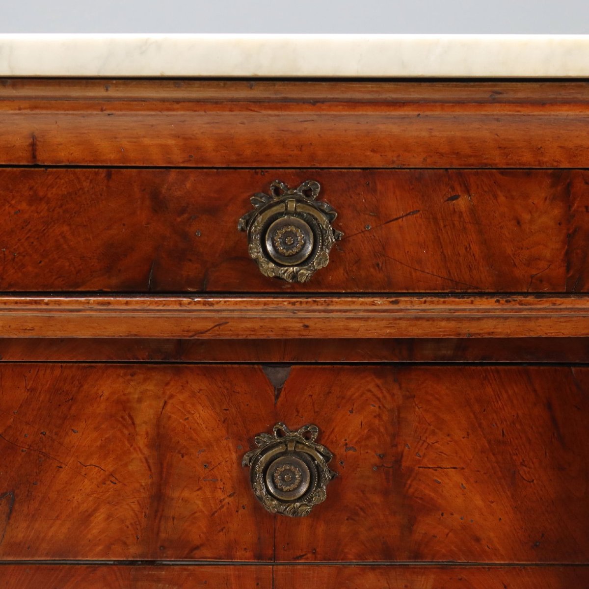 Commode Empire Ancienne Acajou Italie du XIXe Siècle-photo-1