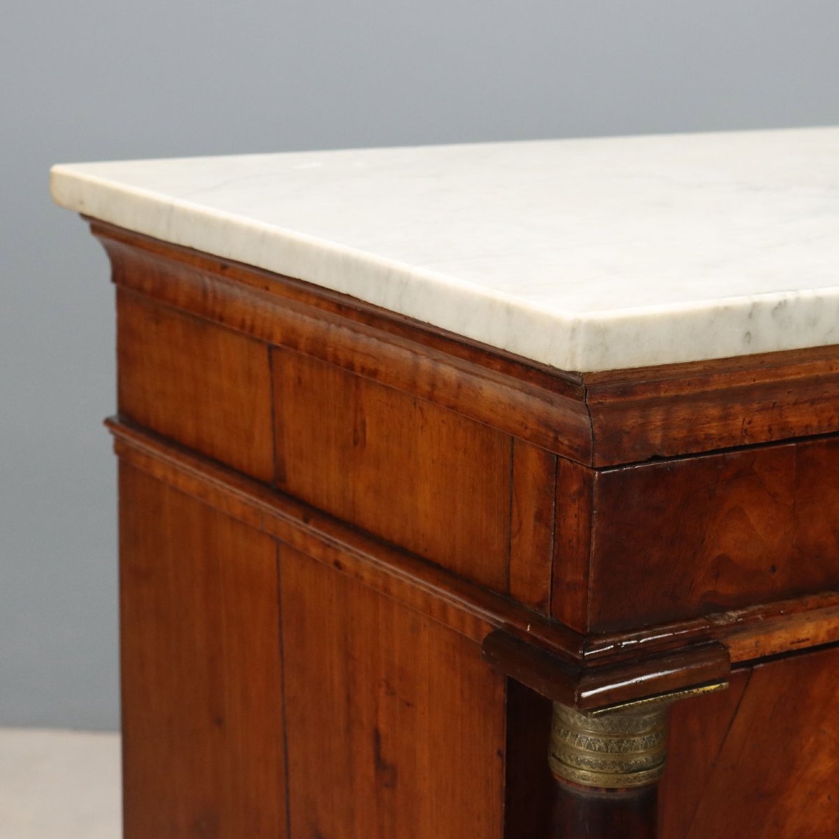 Commode Empire Ancienne Acajou Italie du XIXe Siècle-photo-6