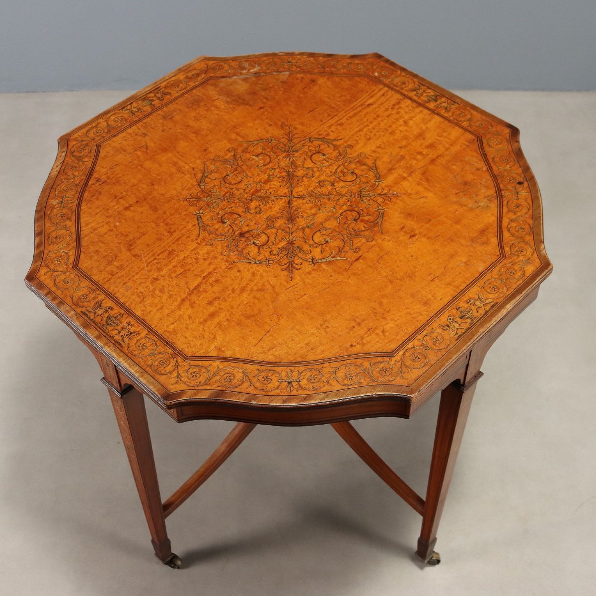 Table Basse Ancienne Citronnier Royaume-Uni du XXe Siècle-photo-3