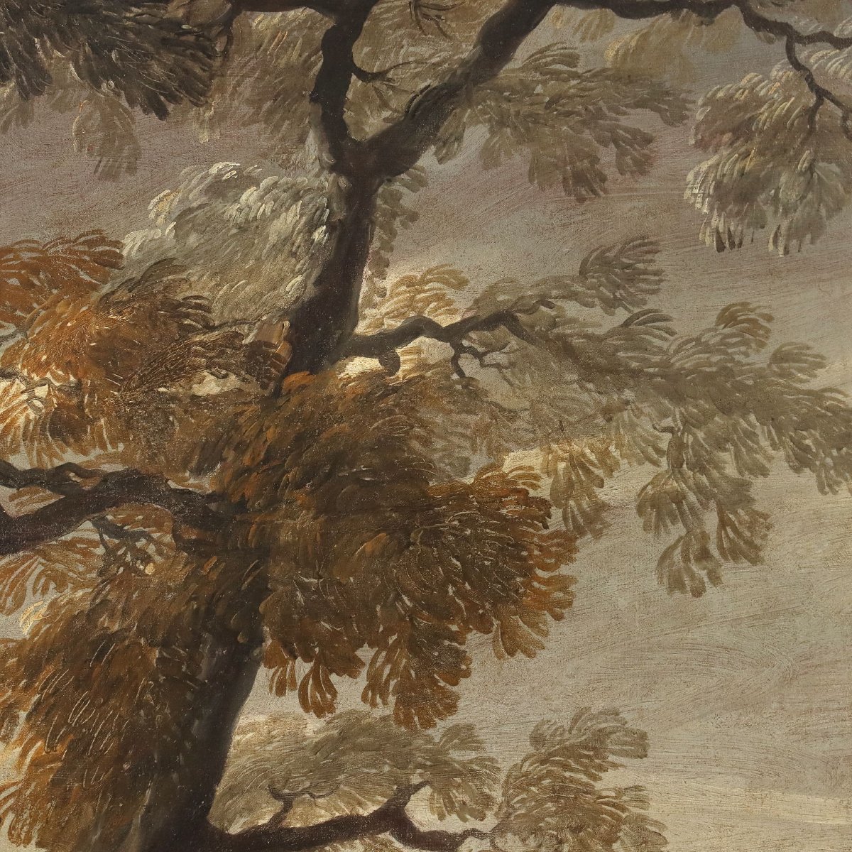 Tableau Ancien Sujét Historique Huile sur Toile XVIIIe Siècle-photo-5