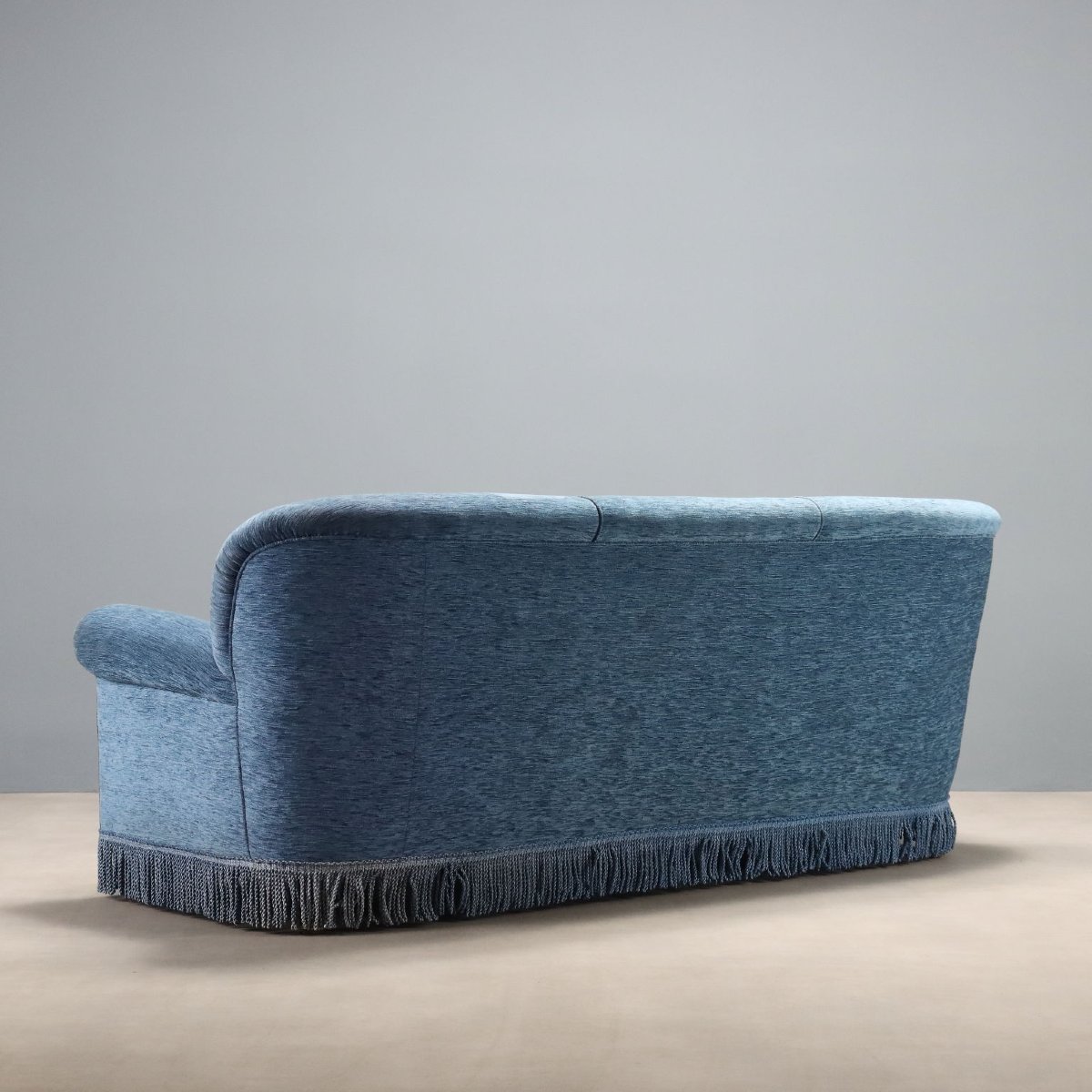 Vintage Sofa Velvet Spring Padding Design Italy 1950s-photo-6